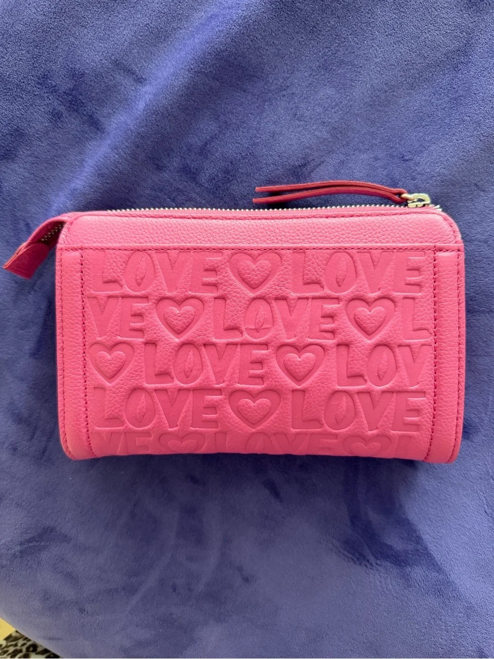 Brighton Deeply In Love Medium Pouch in Bubble Gum Pink. STYLE E5533B